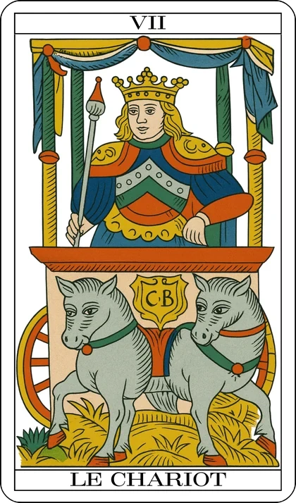 Le Chariot (El Carro), arcano VII del Tarot de Marsella